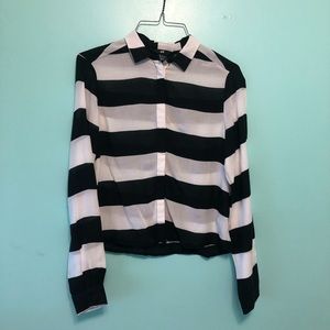 H&M stripped blouse